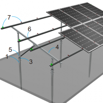 поставщик стальных конструкций для монтажа солнечных батарей типа c