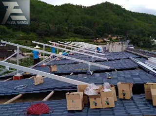 солнечная система монтажа на скатной крыше